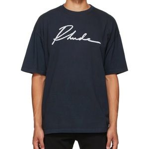 RHUDE SSENSE BLACK T-SHIRT